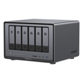 NAS UGREEN NASync DXP6800 Pro / Intel Core i5-1235U 10 Núcleos / 6 Bahías SATA + 2 M.2 NVMe / 2 Puertos Thunderbolt 4 / 2 Puertos 10GbE / 8K HDMI / PCIe 4.0 x4 / DDR5 Hasta 64GB / Compatibilidad Multiplataforma