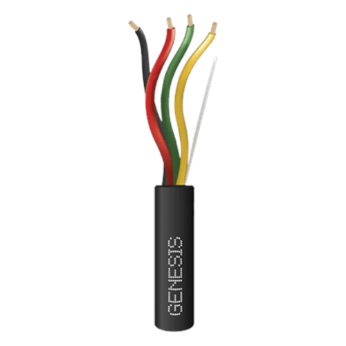 Carrete de Cable 152 Metros (500 Pies) / 4x18 AWG / Cable DIRECT BURIAL FPL / Para Intemperie / Uso en Aplicaciones en Sistemas de Detección de Incendio y Sistemas de Evacuación