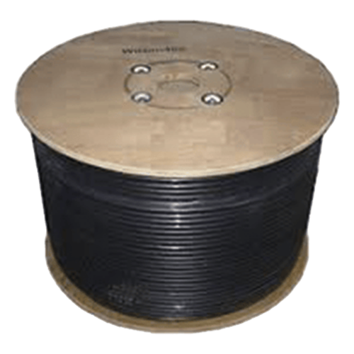 Carrete de Cable Coaxial de Baja Perdida WILSONRG11 Tipo RG11. 75 Ohm de Impedancia. 152.4 Metros (500 Pies)