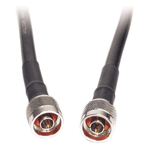 Jumper Coaxial con Cable Wilson-400 | Conector N Macho en los Extremos | 60 Centímetros (23.62 Pulgadas) de Longitud