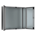 Gabinete de Doble Puerta, 1200 x 1200 x 400 mm, de Acero Inoxidable, Cepillado. Protección NEMA 12, IP55, IK10