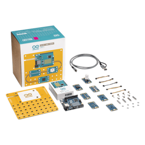 Kit Arduino Plug and Make / UNO R4 WiFi 48 MHz / 7 Modulino Nodes I2C Qwiic / Cloud IoT / Educación Maker / Solder-Free