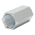 Cople hexagonal roscado cuerda maquina galvanizado de 6.5 mm (1/4")