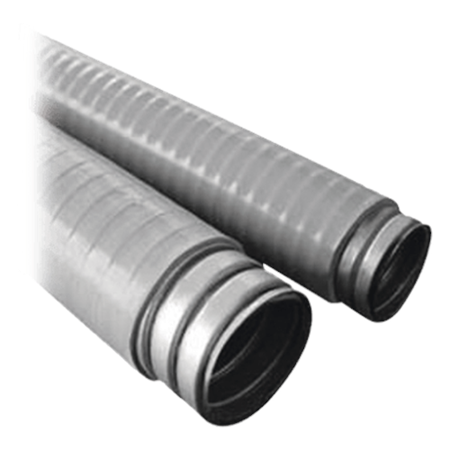 Tubo Flexible tipo Liquidtight de 2 1/2" (63 mm). Acero + Forro PVC. Rollo de 10 Metros.