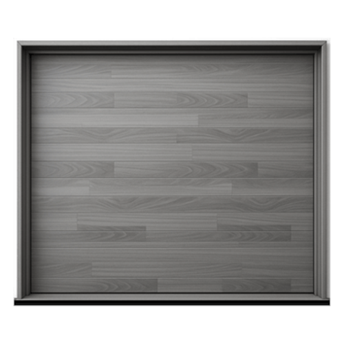 Puerta de garage de alta calidad / Estilo americano / Insulada / Acabado laminado PREMIUM / Color gris / 8x9 pies.