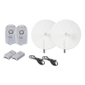Kit de 2 radios B5X con antenasTXPD34B5X de (34 dBi), rango de frecuencia extendida (4.9 a 6.4 GHz), incluye inyector POE, cable de alimentación y para alineación, distancia de hasta 40 km