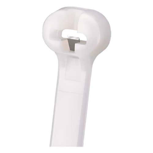 Cincho Dome-Top 305mm largo x 4.7mm ancho, Nylon 6.6, Color Natural. Paquete 1000 piezas