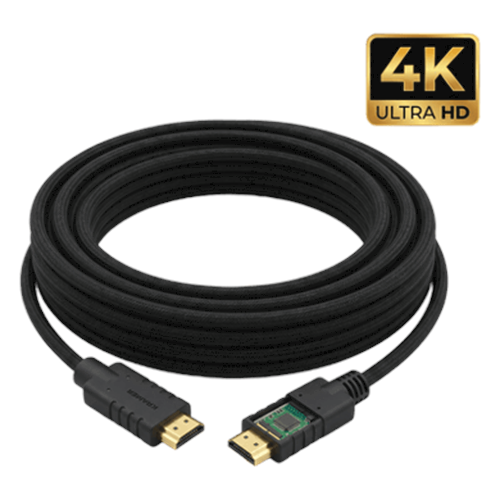 Cable HDMI Activo 4K a 60Hz | HDR, Triple Blindaje, K-Lock | CA-HM (20 mts / 66 ft)
