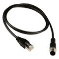Cable Ethernet M12 Macho a RJ45 de 4 pines con Codificación D (10 metros)