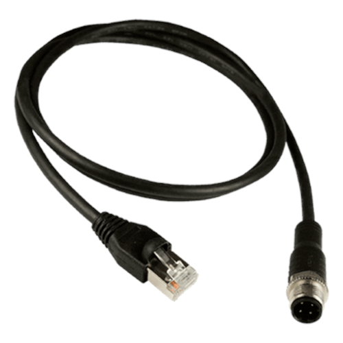 Cable Ethernet M12 Macho a RJ45 de 4 pines con Codificación D (10 metros)