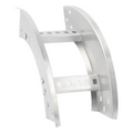 Curva Vertical Exterior de Aluminio de 90° Perfil Z / Peralte 3 1/4" / Ancho 6" / Radio 8" / Incluye Tornillería