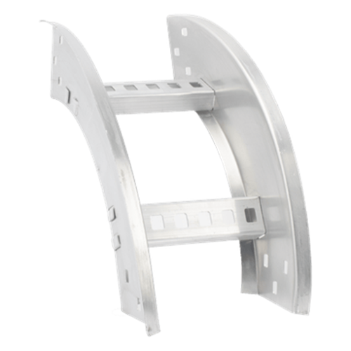 Curva Vertical Exterior de Aluminio de 90° Perfil Z / Peralte 3 1/4" / Ancho 6" / Radio 8" / Incluye Tornillería