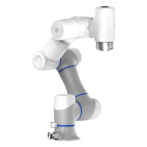 Brazo robótico colaborativo de 6 ejes con SafeSkin, carga 3 kg, detección de proximidad sin contacto, IP54