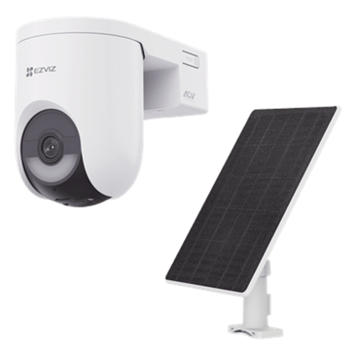 Kit Cámara PT 4G y Wi-Fi / 2K+ (4Megapixel) / IA Detección Humano-Vehiculo / Audio de Dos Vías / Color Nocturno / Batería 5200 mAh / IP65 / Incluye Panel Solar 5W IP65