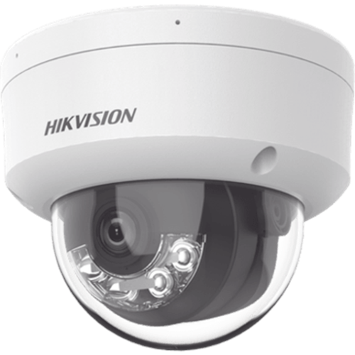[Dual Light] Domo IP 2 Megapixel / Lente 2.8 mm / 30 mts IR + Luz Blanca / Micrófono Integrado / Antivandálico IK08 / ACUSENSE Lite / Exterior IP67 / H.265+/H.264+ / PoE / ONVIF (Profile S/T)
