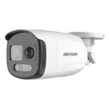 [ColorVu] Bala TURBOHD 2 Megapixel (1080p) / Imagen a Color 24/7 / Lente 2.8 mm / Luz Blanca 40 mts / Exterior IP67 / WDR 130 dB / Sensor PIR / Sirena Integrada / Salida de Audio Estrobo ROJO - AZUL / Micrófono Integrado