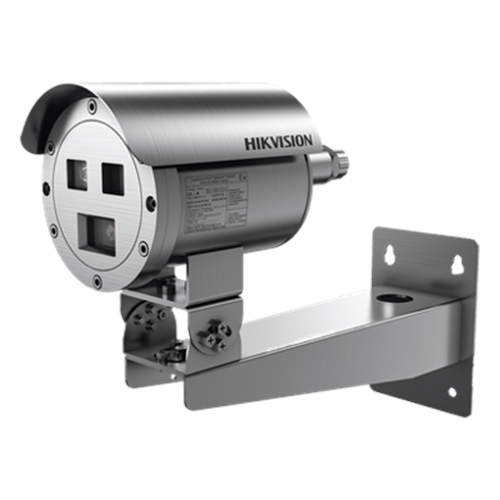 Bala IP Térmica Dual / Termico 7 mm (256 X 192) + Óptico 4 mm (4 MP) / Termométrica / Detección de Temperatura / IP68 / 30 mts IR / Antiexplosión / Anticorrosión