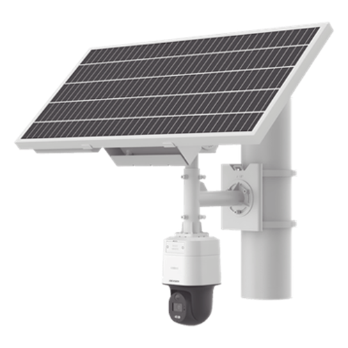 Kit Solar IP All in One / Cámara PT ColorVu 4 Megapixel / Lente 4 mm / Panel Solar / Batería de Respaldo de Litio 23.2Ah (Hasta 24 Días) / Conexión 4G / Accesorios de Instalación