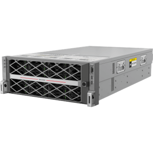 Servidor de Almacenamiento de Video Hikvision DS-AT1000SI / 24 Bahías / 450 Canales 2Mbps / 15 HDDs 30TB Preinstalados / 4U Rack / VRAID 2.0 / 4 Interfaces 2.5G Ethernet / Redundancia de Fuente 550W