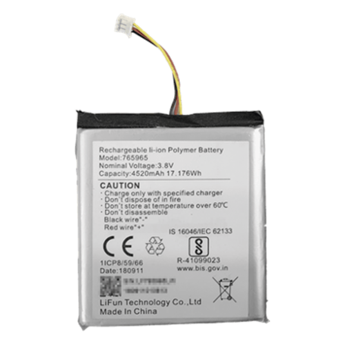 Batería de Respaldo para Panel de Alarma Hikvision / 4520 mAh / Compatible con Paneles AX PRO - AX HUB - Hibrido Versión 1 (DS-PHA64-W4P) y Repetidor AX PRO DS-PR1-WB