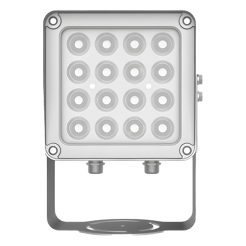 Lampara IR de Luz Continua / 16 Lámparas LED / Distancia Efectiva 16 a 25 metros / Cobertura 40° / Exterior IP66