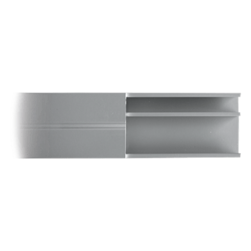 Canaleta de aluminio línea X color blanco, 53 x 14,66 mm, tramo de 2 metros