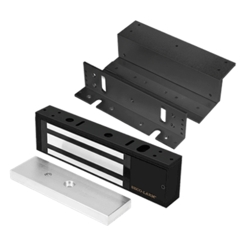 Kit Para Control de Acceso Incluye Chapa Magnética de 1200 Lbs / Montaje En Z y L / Uso Interior / Certificación UL / En Color Negro / Diseño Elegante