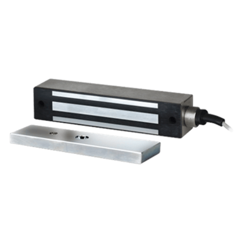 Chapa Magnética 600 Lbs Para Uso en Exterior / IP65 / Con Cordón Armado 91 CM / UL /
