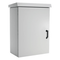 Gabinete Para Exterior OSP ComLine de 18 UR, 600 mm de Ancho, 500 mm de Profundidad De Aluminio, Color Gris Claro Con Protección NEMA 4/12/4X/3/3R; IP66