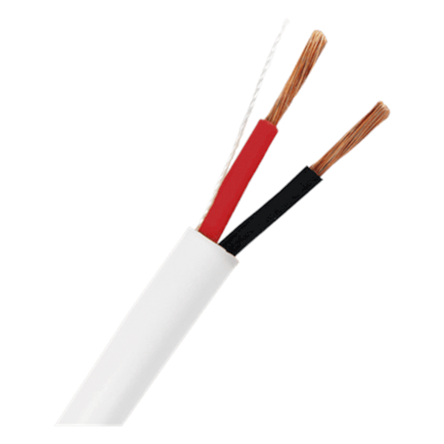 Bobina de 152 m (500 ft) / Cable para Bocina 2x18 AWG / Libre de Oxígeno / Blanco