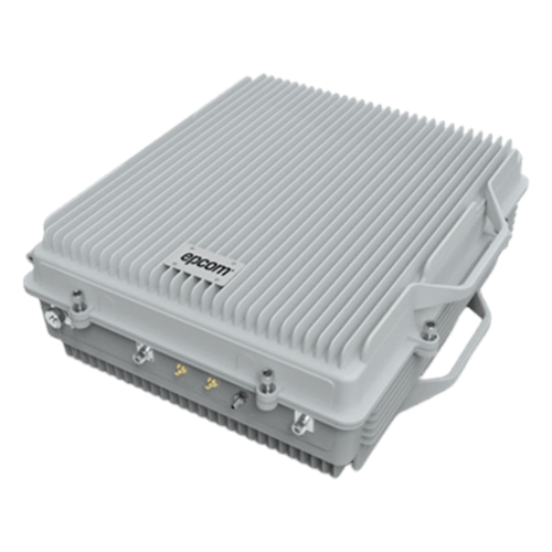 (HASTA 3 KILÓMETROS) Amplificador de Señal Celular TRI Banda / 2G, 3G, 4G y Llamadas / 20 Watts de Potencia / Ganancia DL 95 dB / Amplía la Cobertura Celular a Área Rural / IP65 Exterior