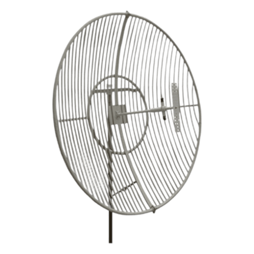 Antena Parabólica de Rejilla | 824-894 MHz | 21 dBi de Ganancia | Cubre muy bien la Banda 5 (850 MHz) Celular. Antena Donadora que se utiliza para los amplificadores de señal celular para cubrir comunidades alejadas.