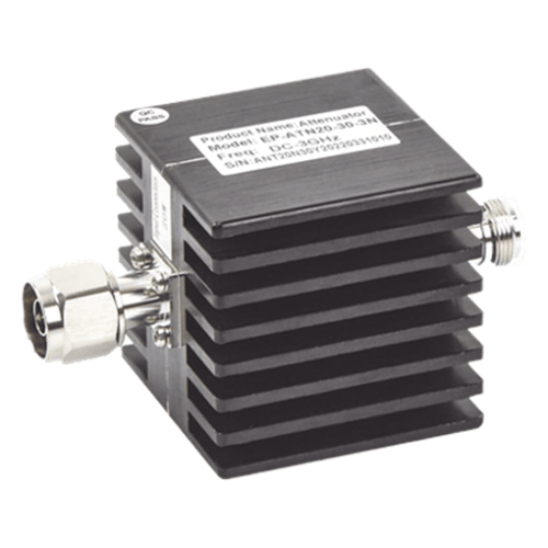 Atenuador en Línea de 30 dB / 20 Watt Máx. / CD-3 GHz / Interiores / N macho - N hembra.
