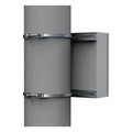Kit de Fijación para Postes / Enclosure Pole Fixation / Acero Galvanizado / Carga Máxima 900 N / Diámetro Poste 80-250 mm (3.15-9.84 in) / 2 Perfiles + Accesorios