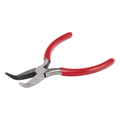 Pinza punta Curveada de 5” con Mango Forrado Plástico.
