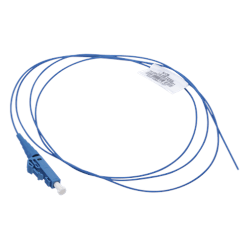 Pigtail de Fibra Óptica LC Simplex, Monomodo OS2 9/125, 900um, Color Azul, 2 Metros (6.56 Pies)