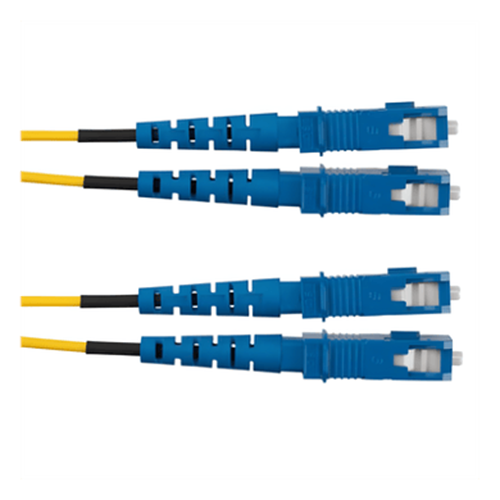 Jumper de Fibra Optica Monomodo 9/125 OS2, SC-SC Duplex, OFNR (Riser), Color Amarillo, 3 Metros (9.84 Pies)
