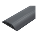 Canaleta flexible negra de PVC auto extinguible, para instalaciones eléctricas en piso ó zóclo (Rollo de 25mts.) (9300-05040)
