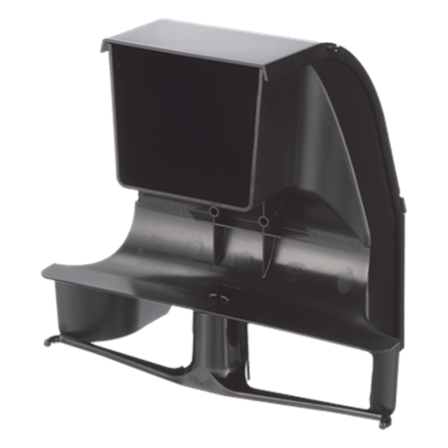 Bajada Para Canaleta FiberRunner™, Uso con Medidas 4x4, 6X4, 12X4, o 24X12, Con Reducción a 4X4, Color Negro