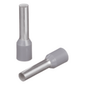 Ferrule Aislado para cabldes 12 AWG, Pin de 12mm de Longitud, Mango Color Gris, Paquete 100Pz