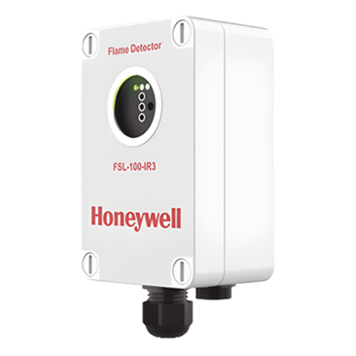 Detector de flama por triple espectro infrarrojo (IR3), para zonas ATEX, uso en interiores y exteriores, color blanco