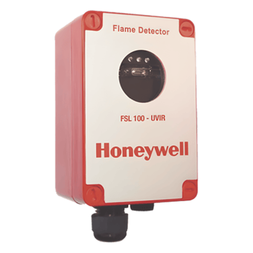 Detector de flama ultravioleta (UV), apto para zona ATEX 2/22 y FM 3611 Clase 1, 2 y 3 División 2, certificado EN54-10, color rojo