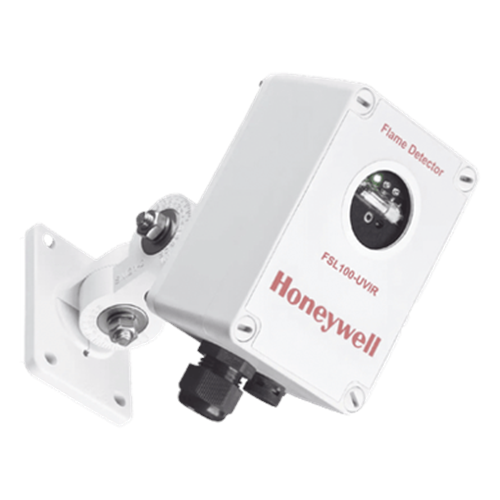 Detector de flama UV/IR para zonas de riesgo, alcance de 25 m, salida 4-20 mA, certificado ATEX, FM y EN54-10, color blanco
