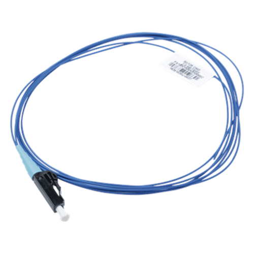 Pigtail de Fibra Óptica LC Simplex, Multimodo OM3 50/125, 900um, Color Aqua, 2 Metros (6.56 Pies)