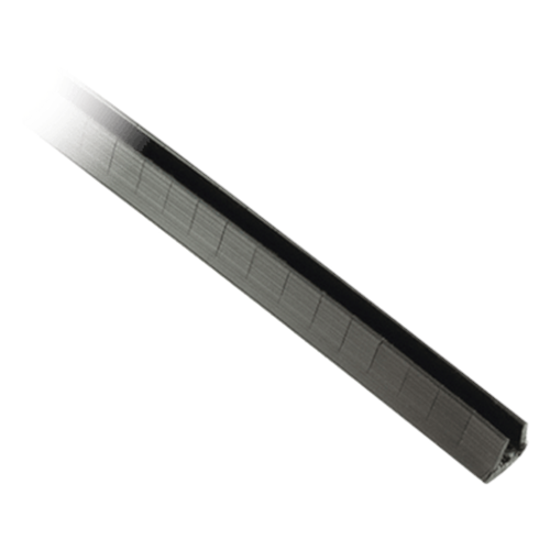 Cubre-filos Ranurado con Adhesivo, para Bordes de 0.9 a 1.6mm, de 30.5m de Largo, Color Negro