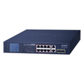 Switch No Administrable 8 Puertos Gigabit con Modo Extender a 250 m, 2 Puertos Uplink 10/100/1000 Mbps, 2 Puertos SFP