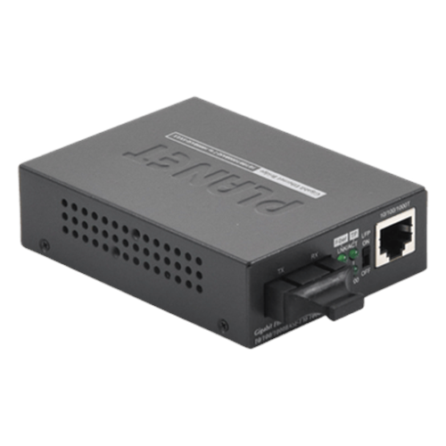 Convertidor de Medios UTP/ Fibra Óptica de 1000 Mbps, Multi-Modo, Hasta 550 m, Conector SC