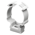 Soporte de collar (Abrazadera), PVC Auto-extinguible, cerrado para tubería de 16 mm