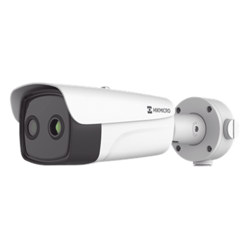 Bala IP Térmica 640 × 512 / Lente 35 mm / Termométrica / Detección de Temperatura / PoE+ / Exterior IP67 / Recubrimiento Anticorrosivo / MicroSD