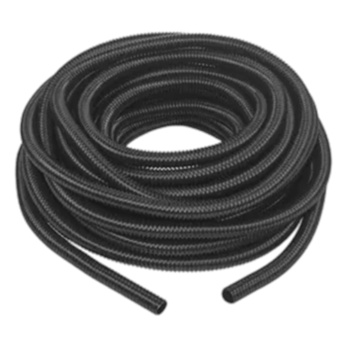 Manguera hermética flexible tipo PolyTuff no metálica, negra de 3/4", 100 pies. Uso comercial/industrial.